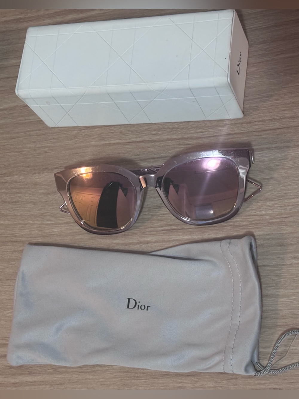 Christian Dior Sunglasses Pink Rose Gold